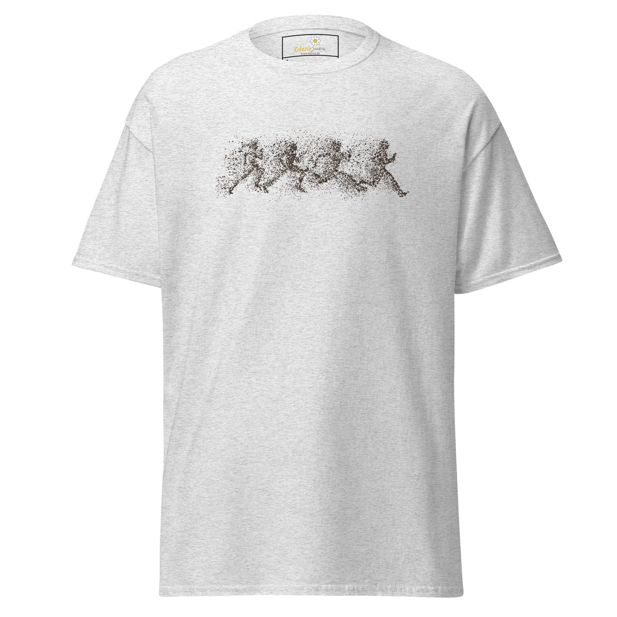Unisex classic t-shirt - FANTASY DOTS MEN RUNNING - REGULAR - Ash / S