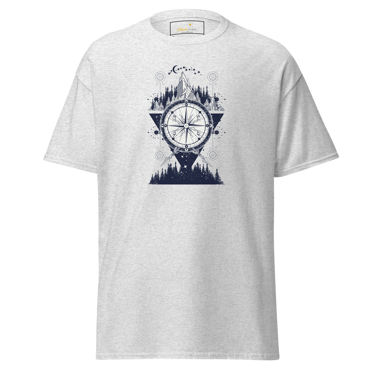 Unisex classic t-shirt - MYSTIC DIRECTIONS - REGULAR - Ash / S