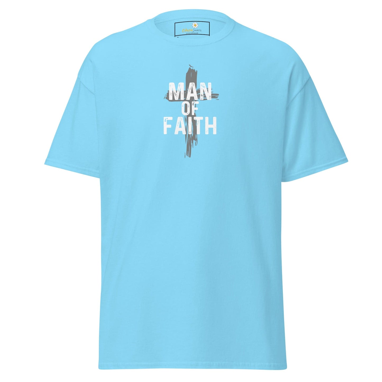 Unisex classic tee - SPIRITUAL MAN OF FAITH - REGULAR - Sky / S