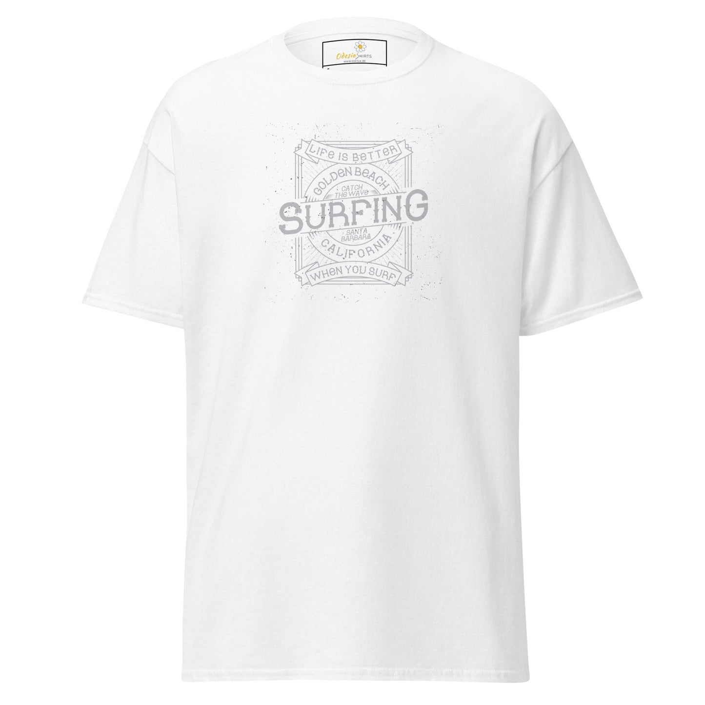 Unisex classic tee - SPORT GOLDEN BEACH SURFING - REGULAR - White / S