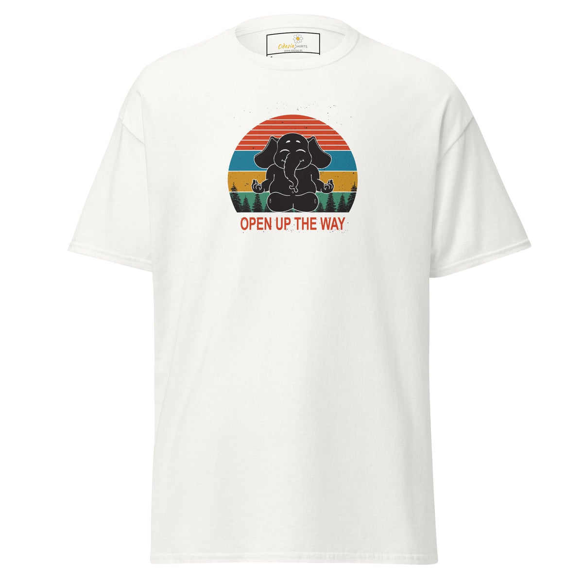 Unisex classic t-shirt - WILDLIFE ELEPHANT SPIRITUAL - REGULAR - White / S