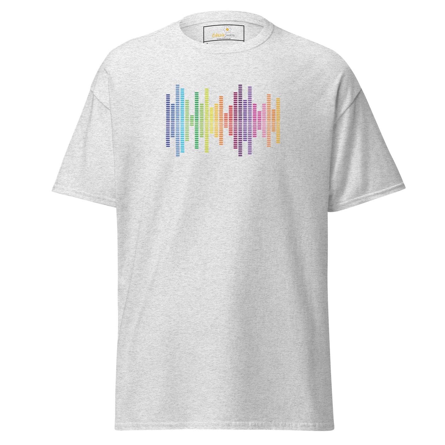Unisex classic tee - MUSIC AUDIO SPECTRUM - REGULAR - Ash / S