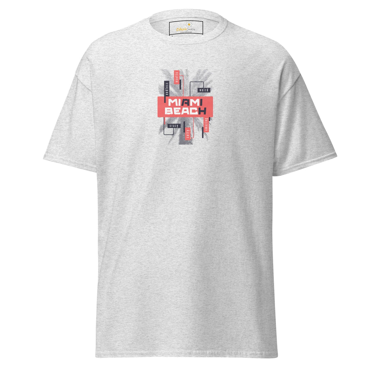 Unisex classic tee - COUNTRY SUMMER MIAMI BEACH - REGULAR - Ash / S