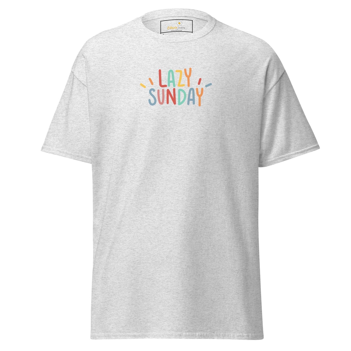 Unisex classic tee - MISC LAZY SUNDAY - REGULAR - Ash / S