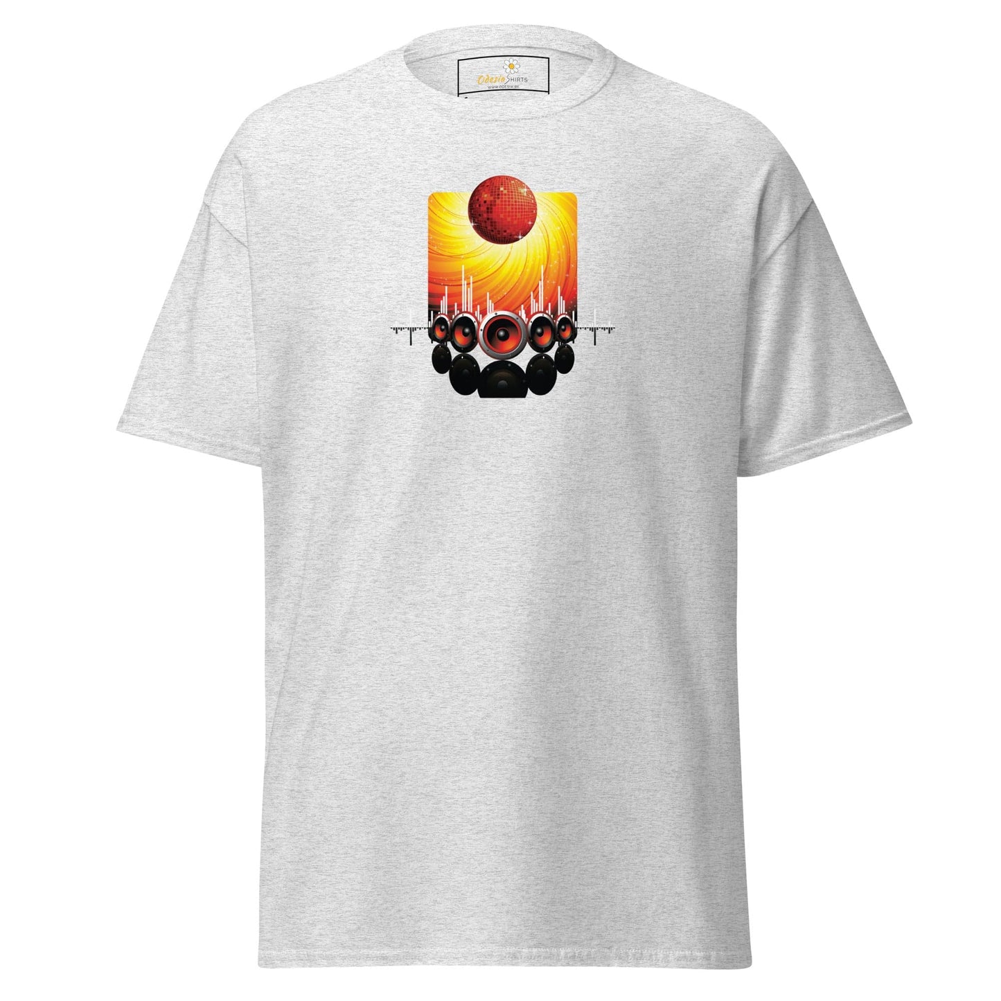 Unisex classic tee - MUSIC SPEAKERS - REGULAR - Ash / S