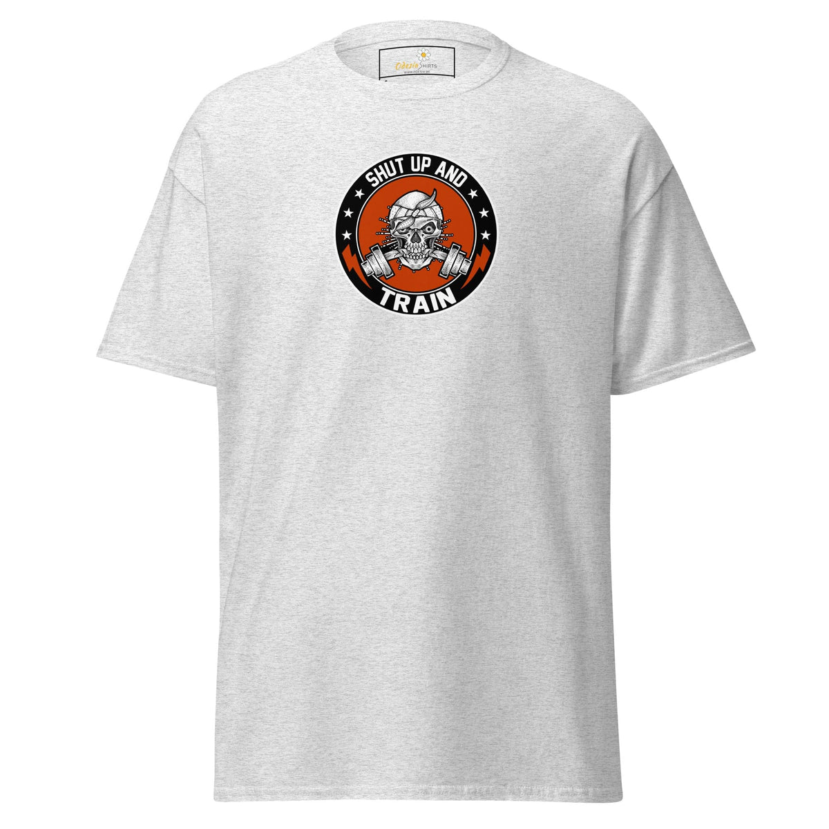 Unisex classic tee - SPORT SHUT UP AND TRAIN - REGULAR - Ash / S