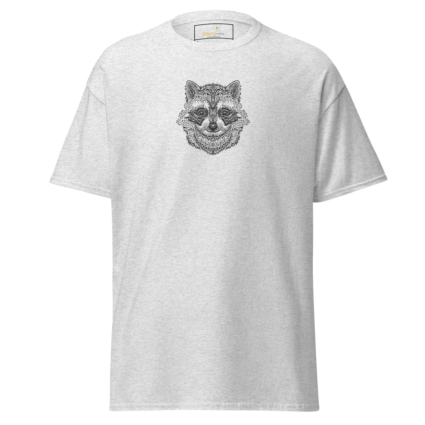 Unisex classic tee - WILD LIFE RACCOON - REGULAR - Ash / S
