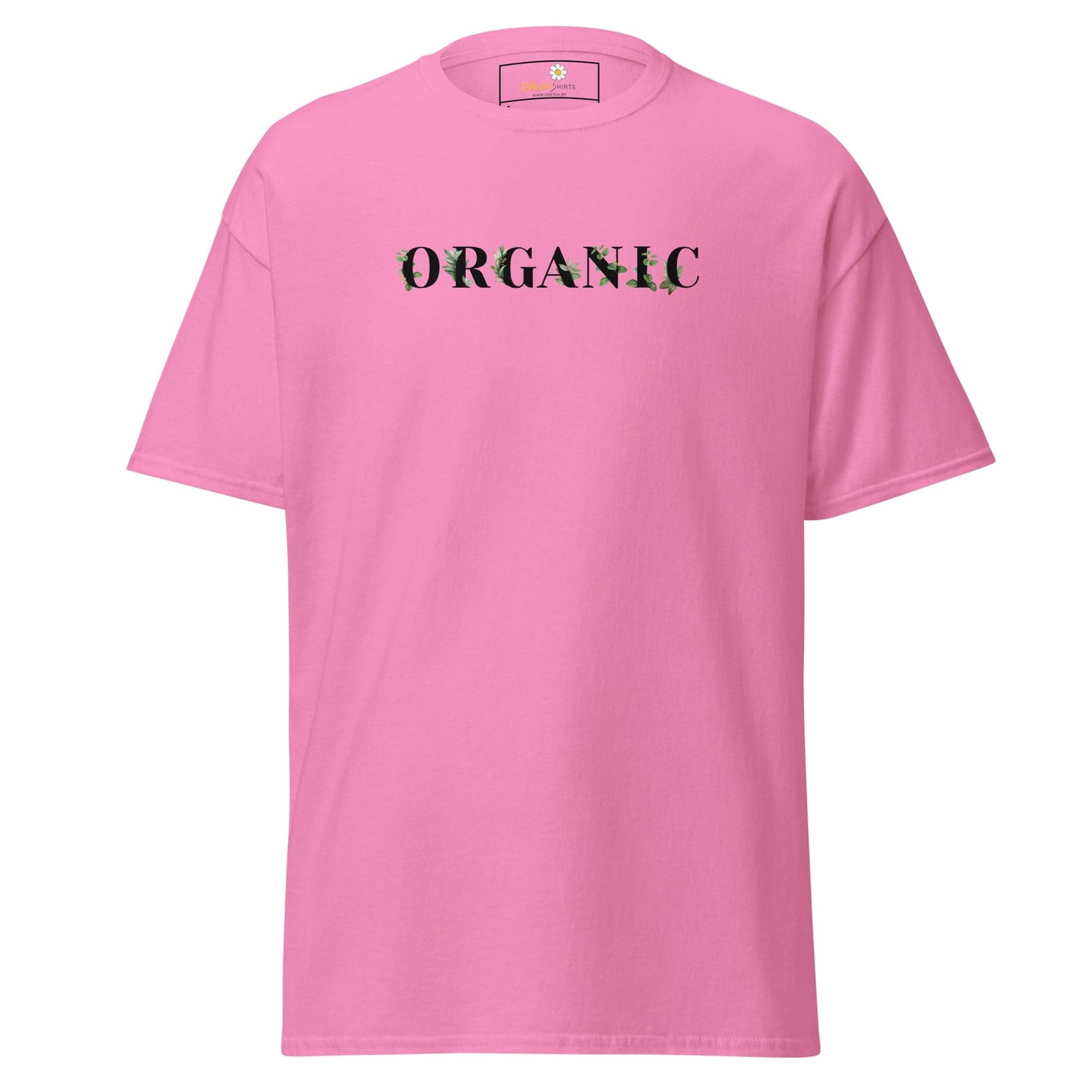 Unisex classic tee - TEXT GREEN ORGANIC - REGULAR - Azalea / S