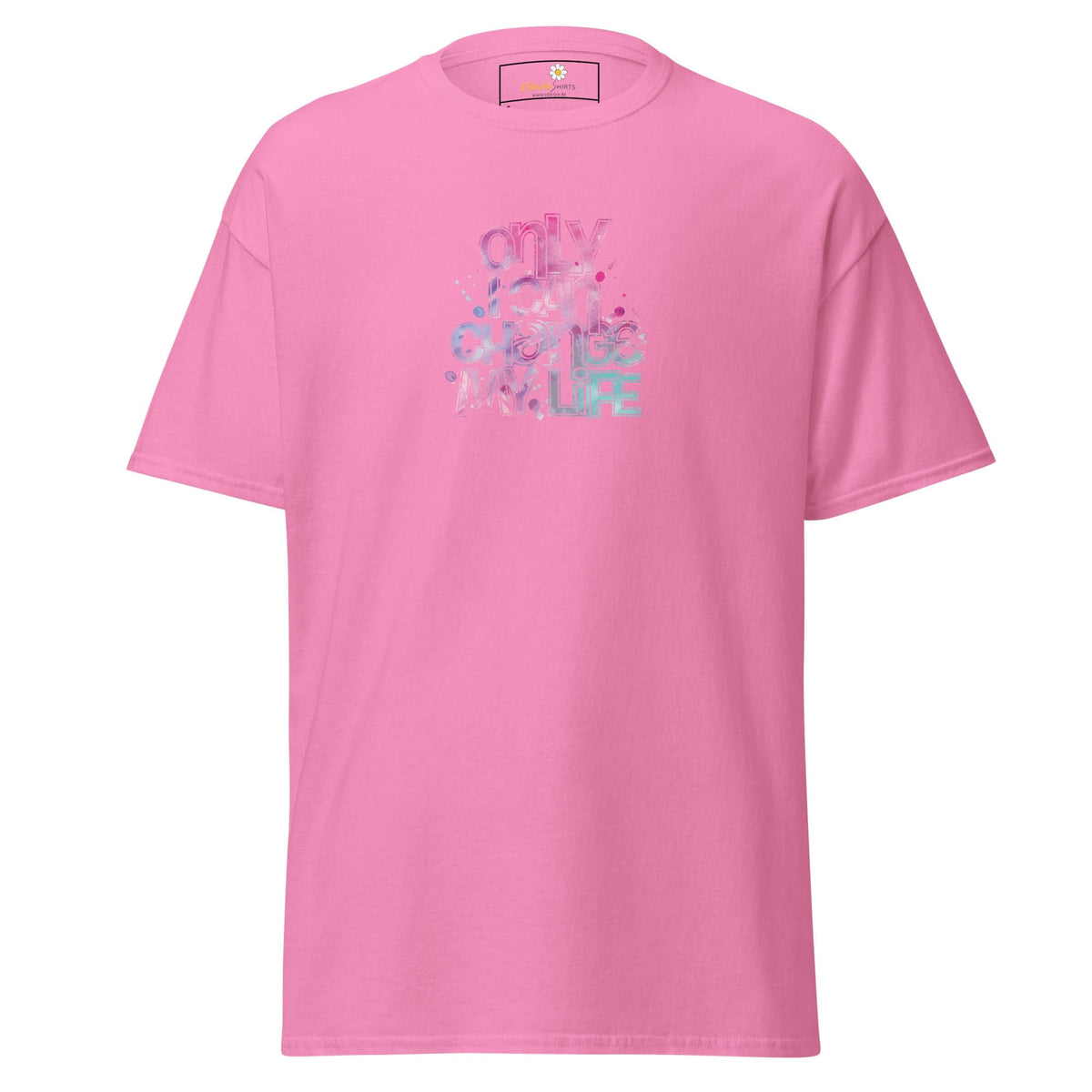 Unisex classic tee - TEXT ONLY I CAN CHANGE - REGULAR - Azalea / S
