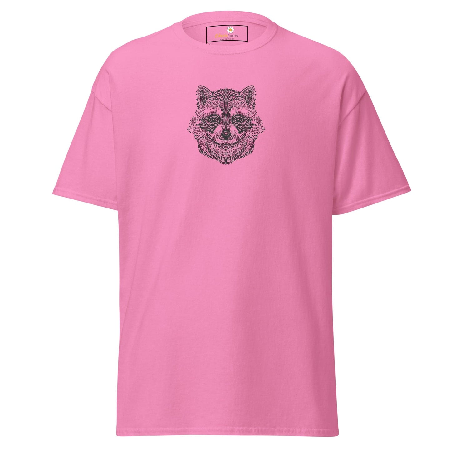 Unisex classic tee - WILD LIFE RACCOON - REGULAR - Azalea / S