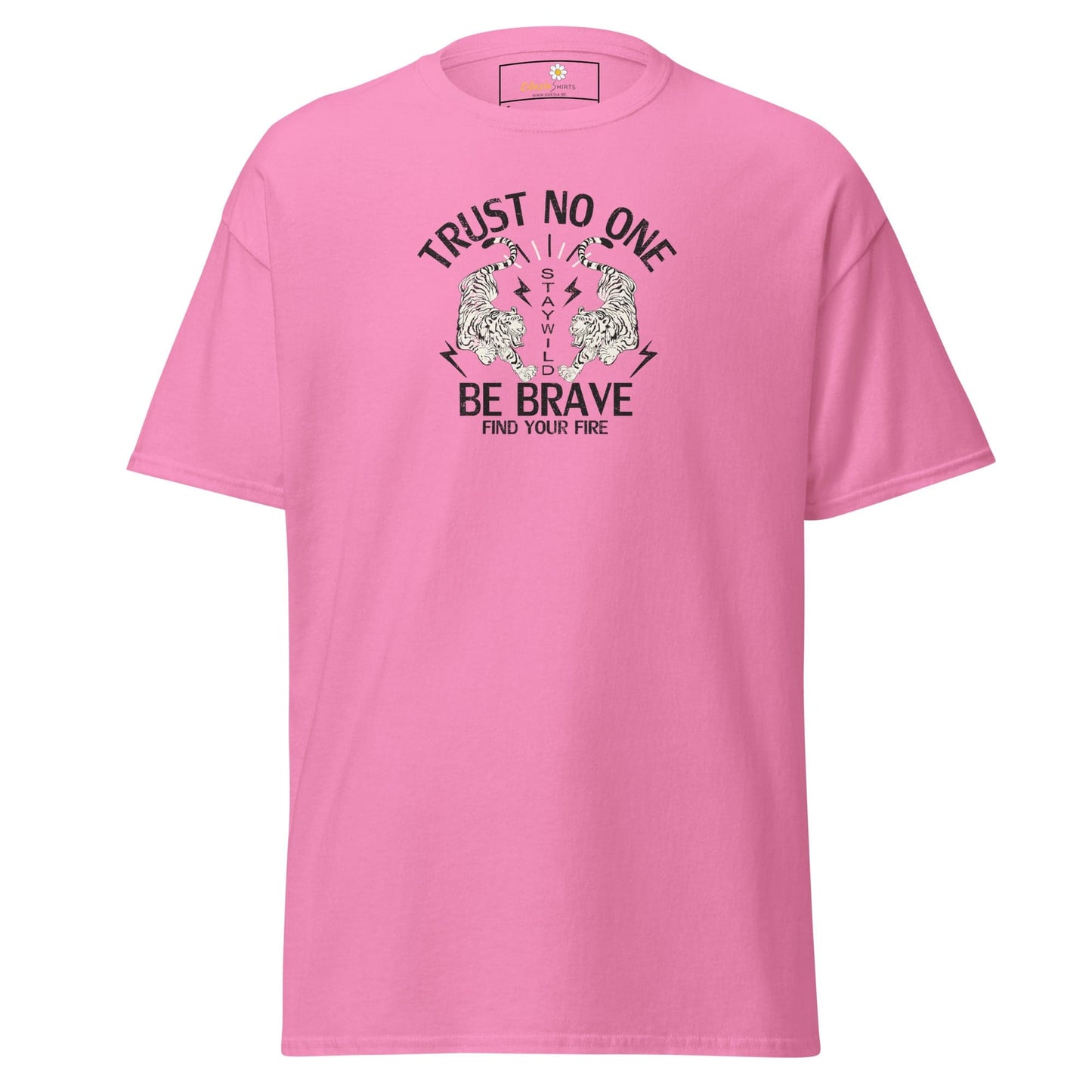 Unisex classic tee - MISC TRUST NO ONE BE BRAVE - REGULAR - Azalea / S