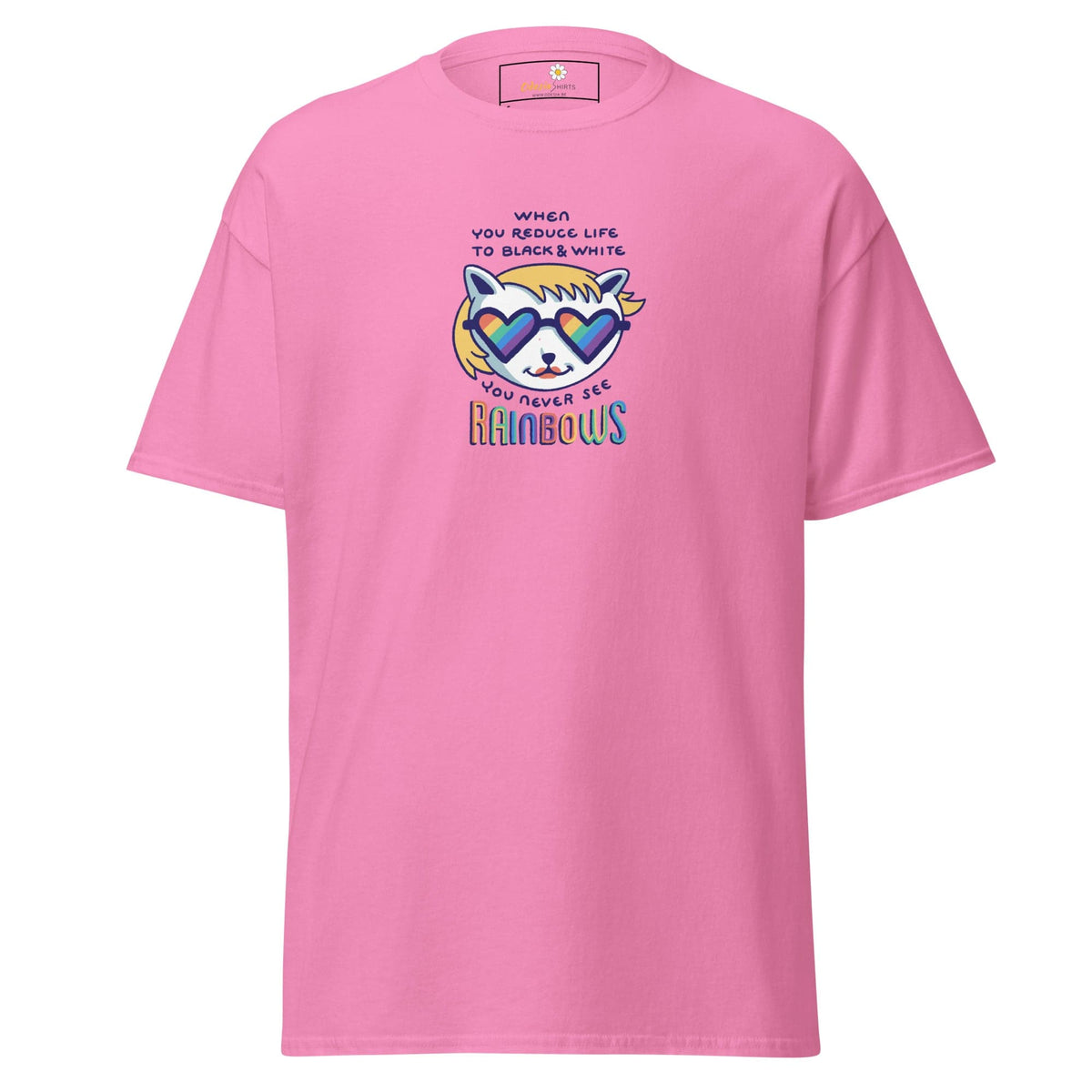 Unisex classic tee - COMMUNITY MISC SEE RAINBOWS - REGULAR - Azalea / S