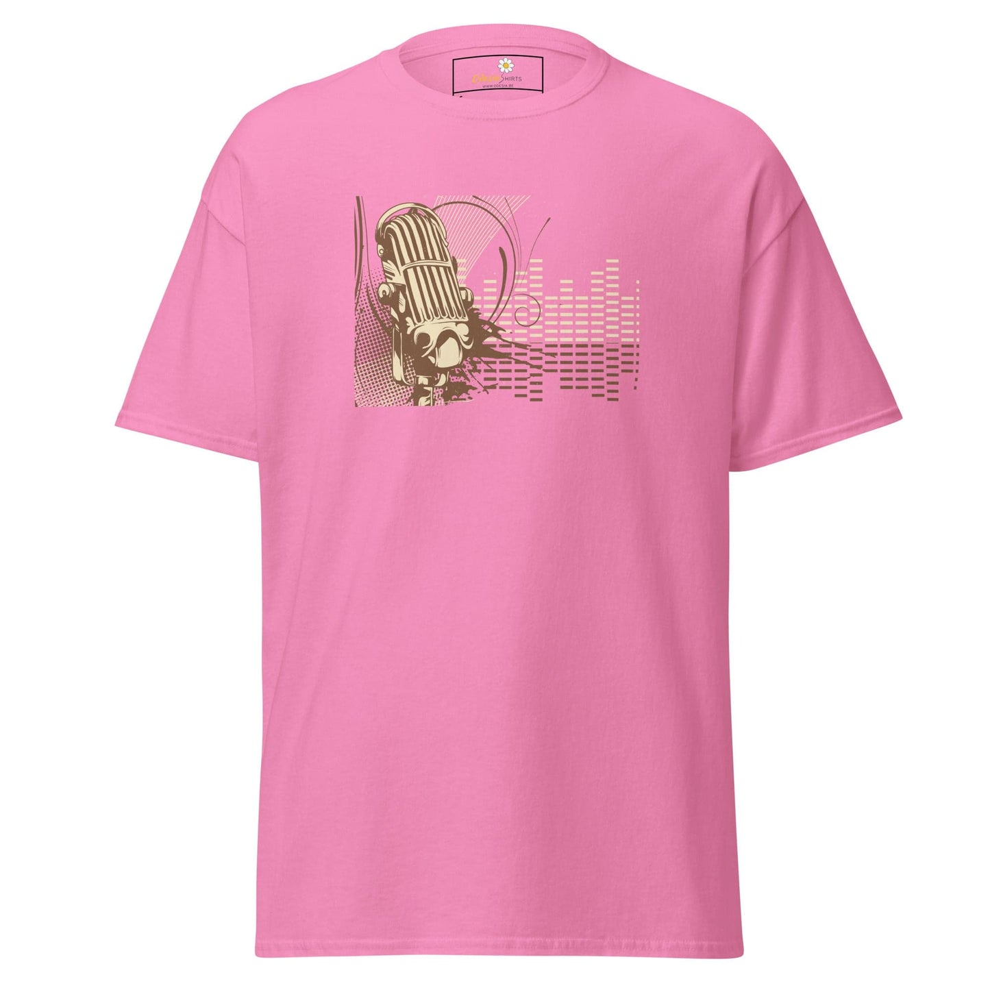 Unisex classic tee - MUSIC MICROPHONE - REGULAR - Azalea / S