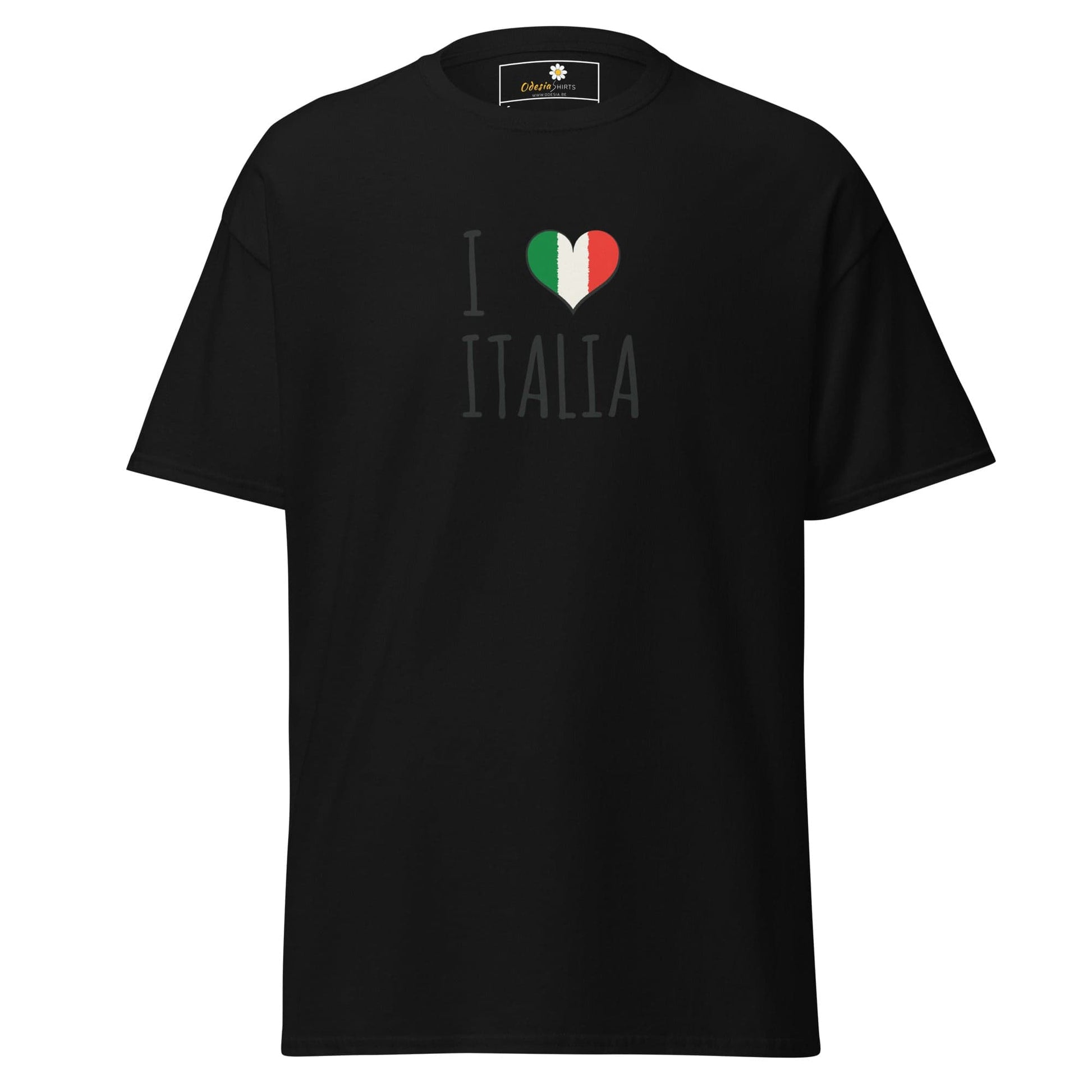 Unisex classic tee - COUNTRY I LOVE ITALY - REGULAR - Black / S