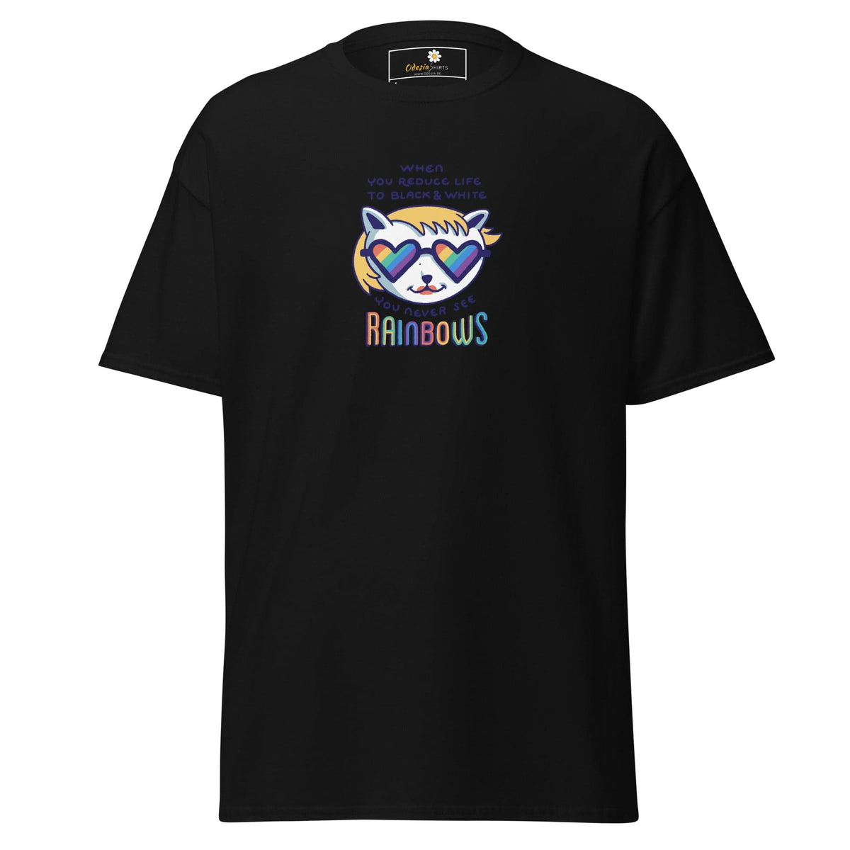 Unisex classic tee - COMMUNITY MISC SEE RAINBOWS - REGULAR - Black / S