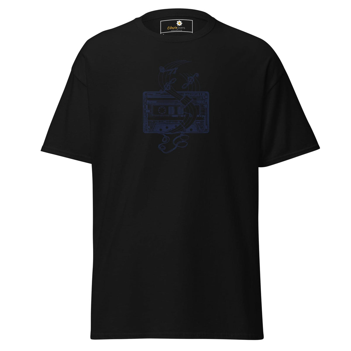Unisex classic t-shirt - MUSIC TAPE - REGULAR - Black / S