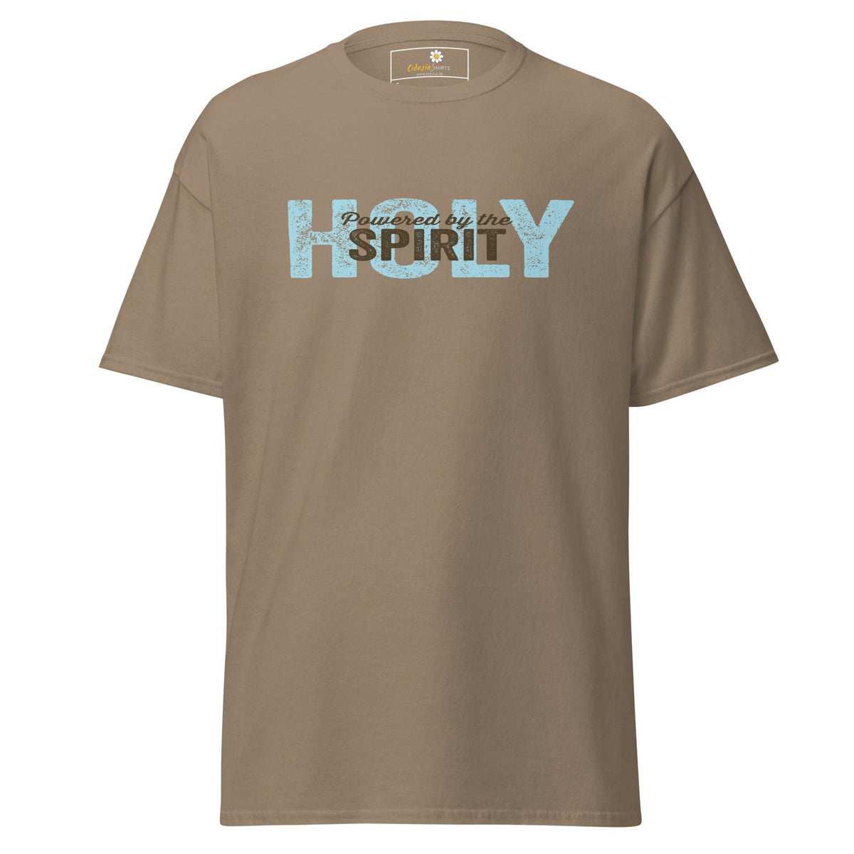 Unisex classic tee - SPIRITUAL POWERED HOLY SPIRIT - REGULAR - Brown Savana / S