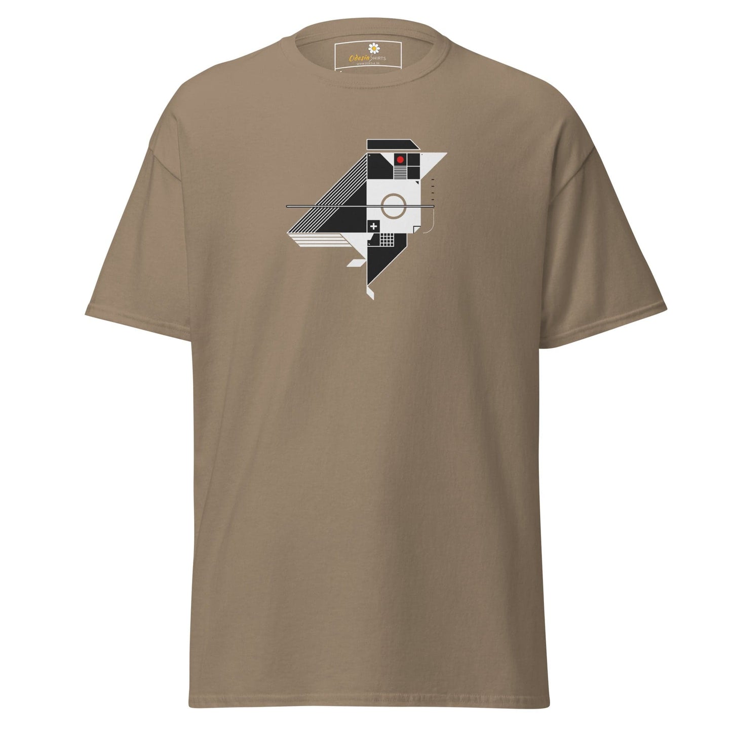 Unisex classic tee - ABSTRACT BIRD - REGULAR - Brown Savana / S
