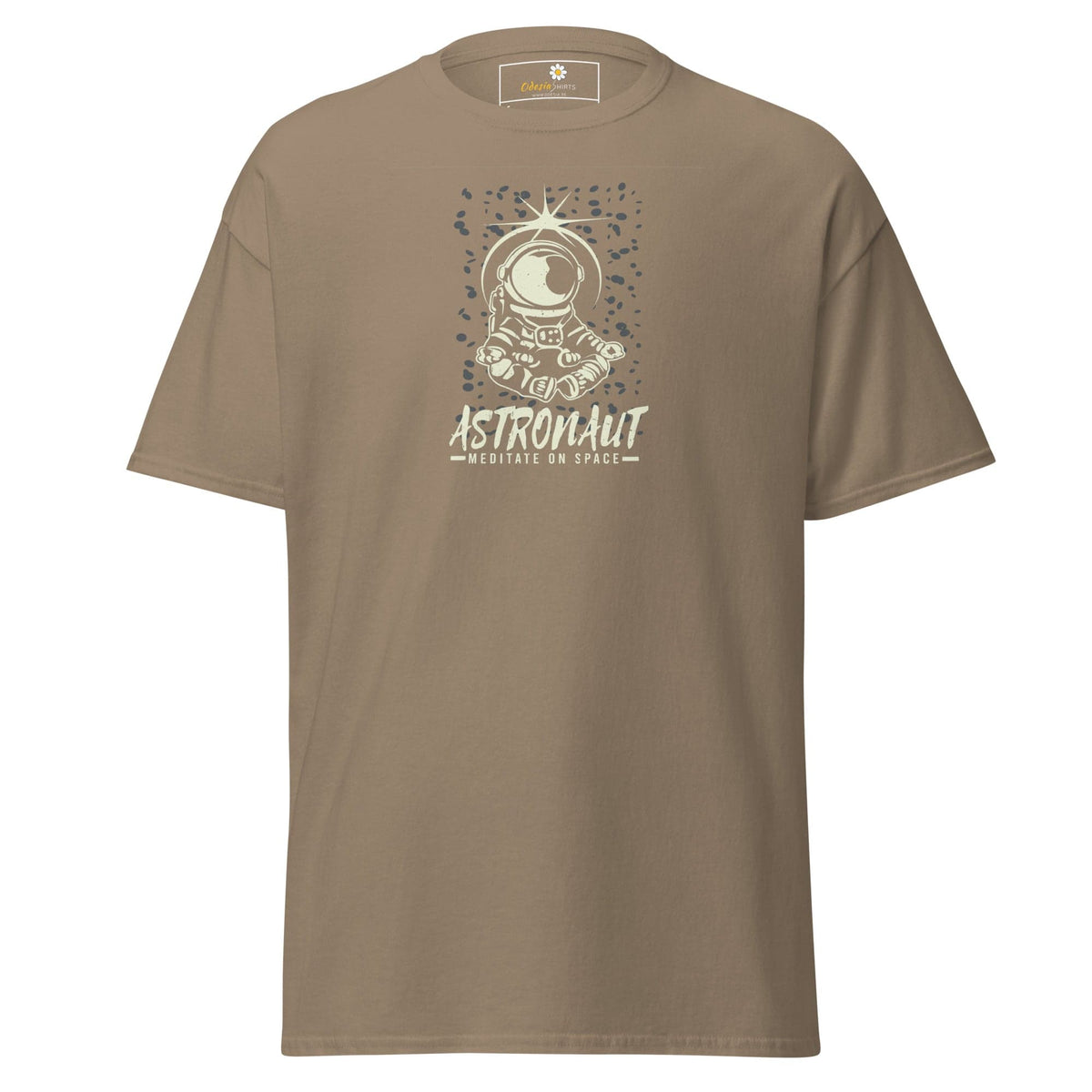 Unisex classic t-shirt - ASTRONAUT MEDITATION SPACE - REGULAR - Brown Savana / S