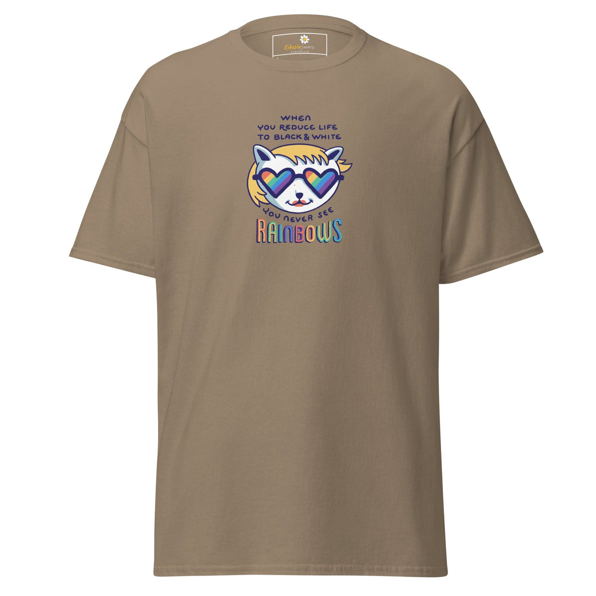 Unisex classic tee - COMMUNITY MISC SEE RAINBOWS - REGULAR - Brown Savana / S