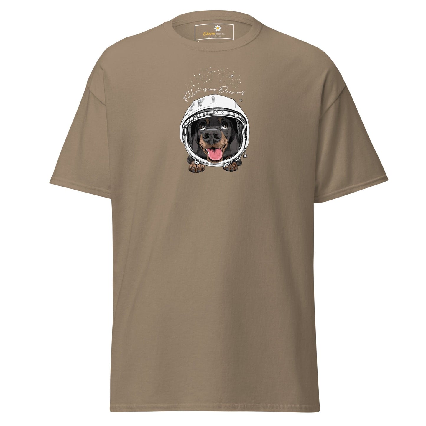 Unisex classic tee - ASTRONAUT ANIMALS DREAMS - REGULAR - Brown Savana / S
