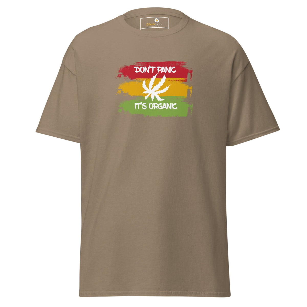 Unisex classic t-shirt - MYSTIC DON’T PANIC ORGANIC - REGULAR - Brown Savana / S