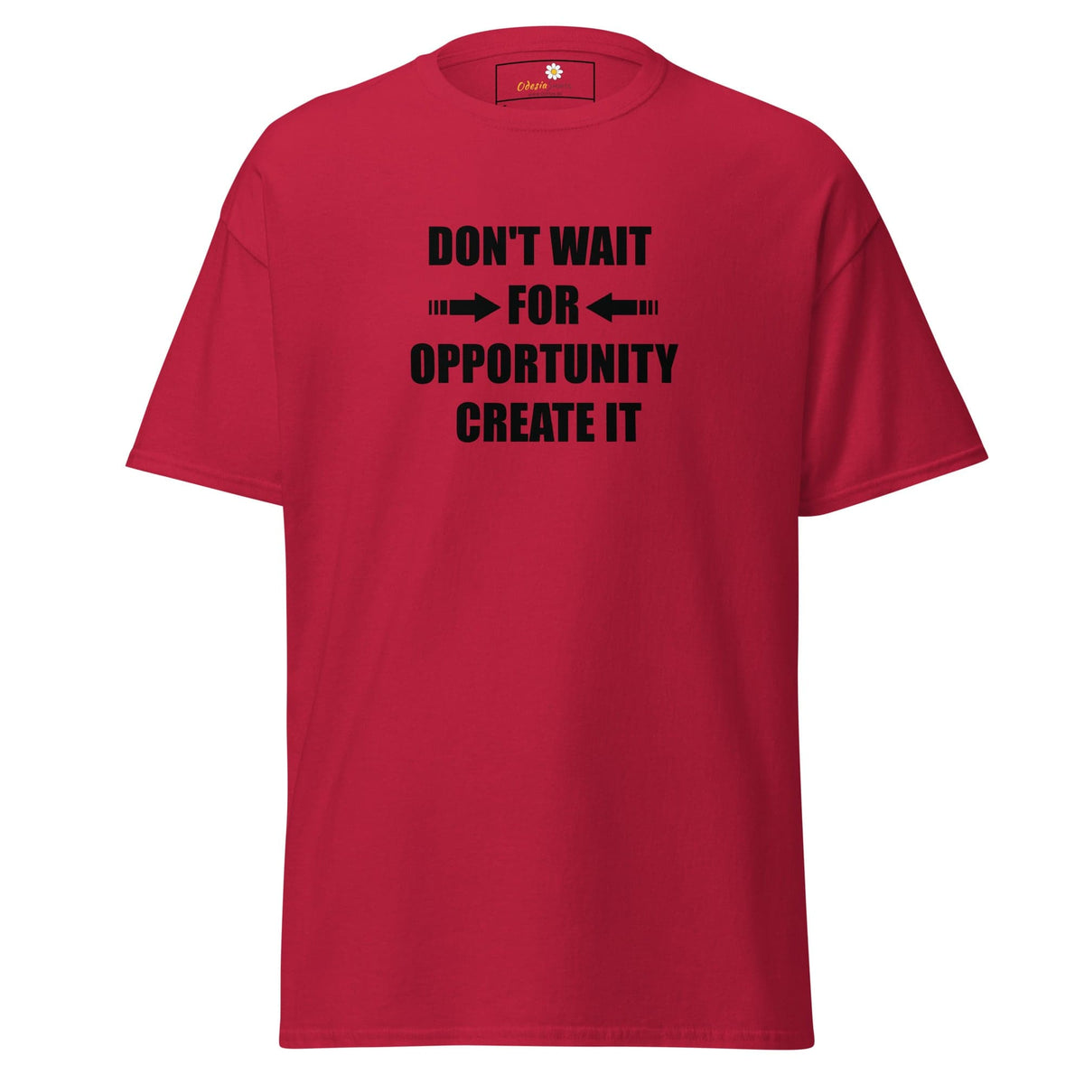 Unisex classic tee - TEXT DONT WAIT OPPORTUNITY - REGULAR - Cardinal / S
