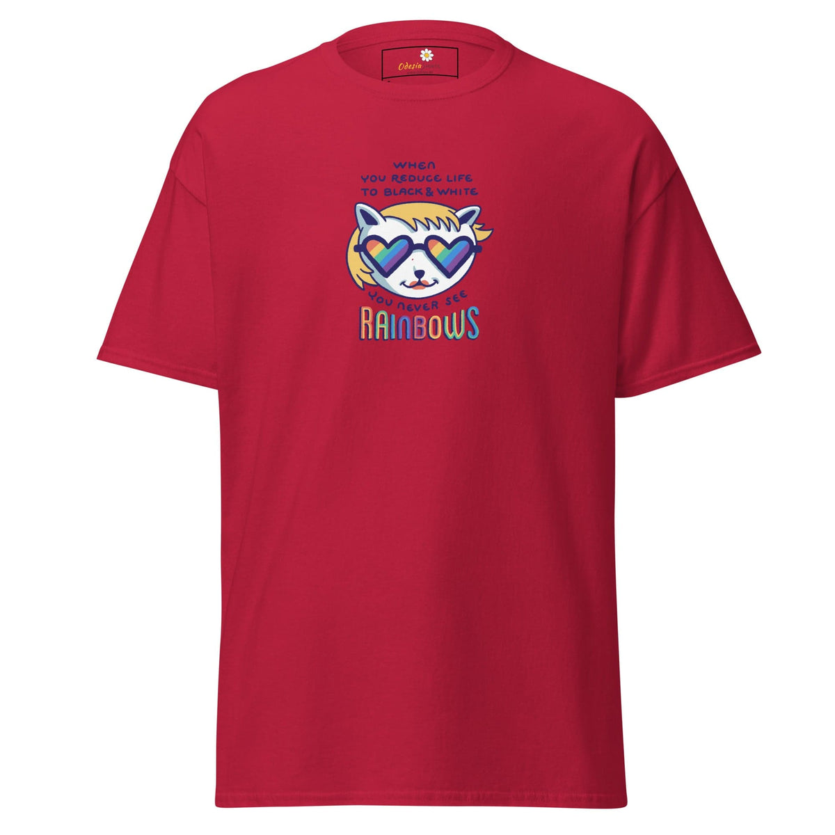 Unisex classic tee - COMMUNITY MISC SEE RAINBOWS - REGULAR - Cardinal / S