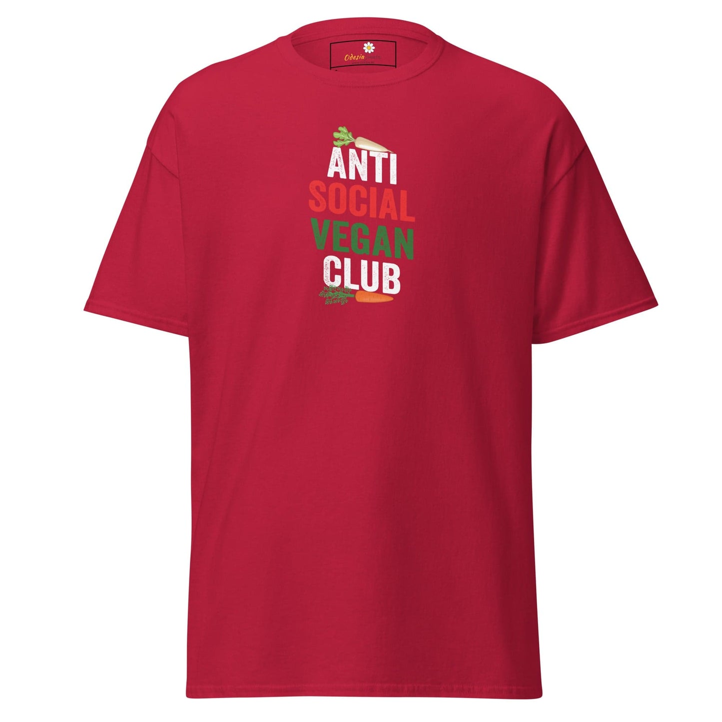 Unisex classic tee - GREEN VEGAN CLUB - REGULAR - Cardinal / S