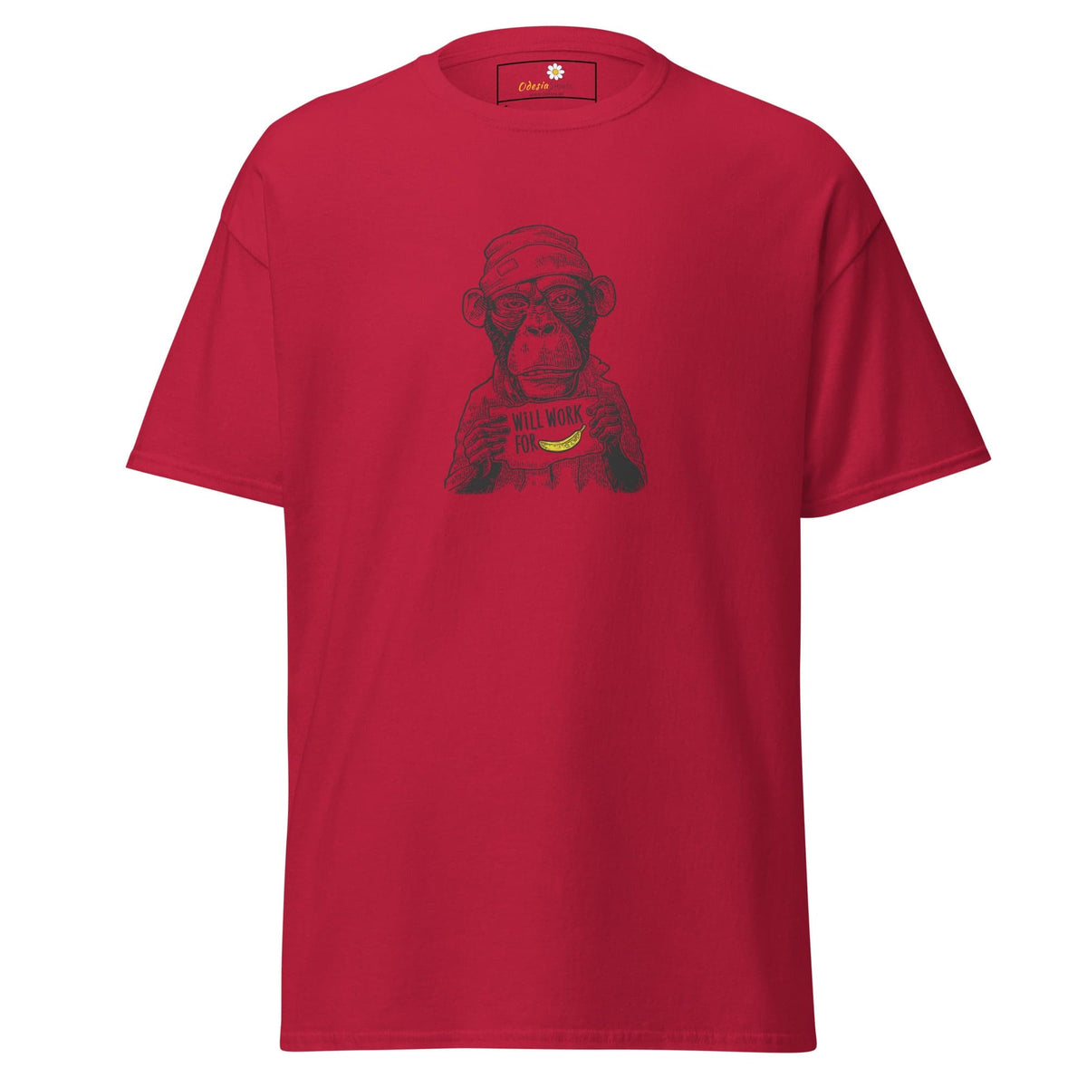 Unisex classic tee - WILD LIFE FUN WORK FOR BANANA - REGULAR - Cardinal / S