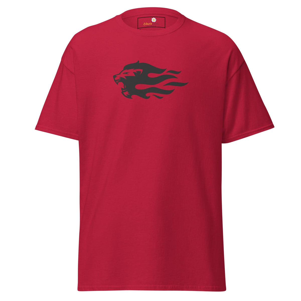 Unisex classic tee - WILD LIFE LION HEAD FLAME - REGULAR - Cardinal / S