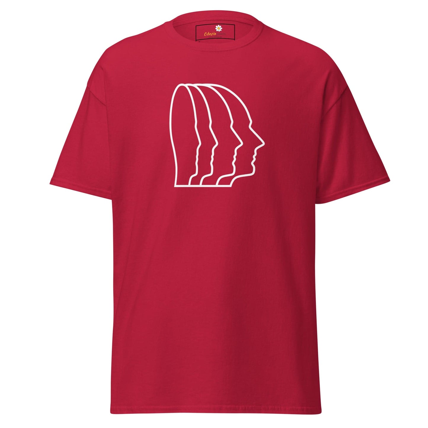 Unisex classic tee - ABSTRACT HEAD ONE - REGULAR - Cardinal / S