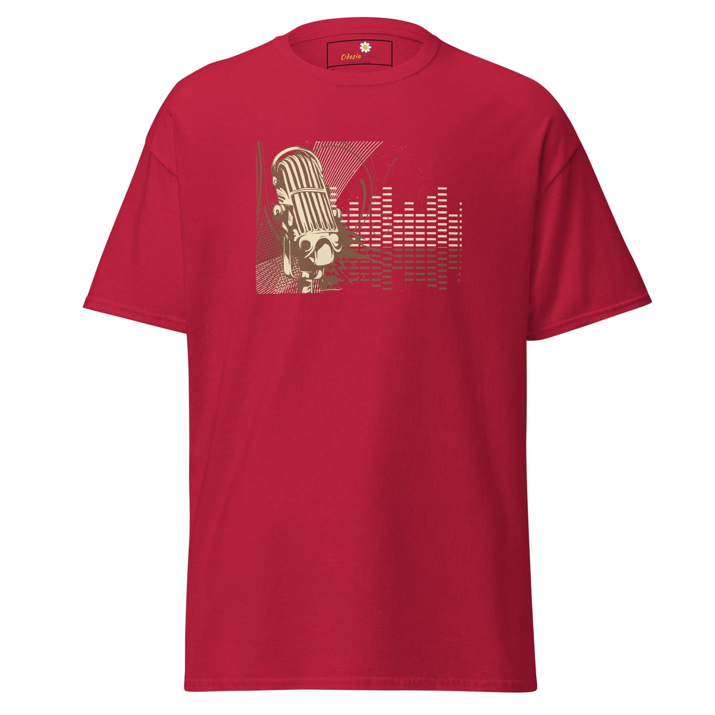 Unisex classic tee - MUSIC MICROPHONE - REGULAR - Cardinal / S
