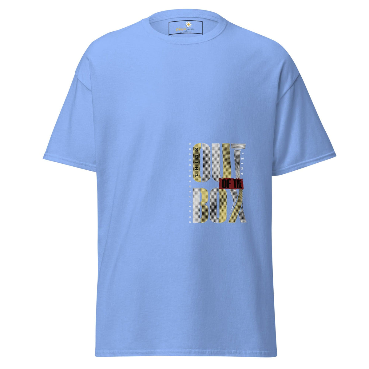Unisex classic t-shirt - TEXT OUT OTHE BOX - REGULAR - Carolina Blue / S