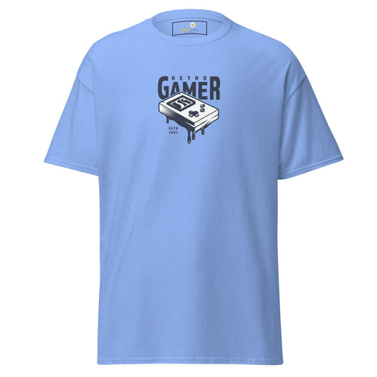 Unisex classic tee - IT RETRO GAMER - REGULAR - Carolina Blue / S