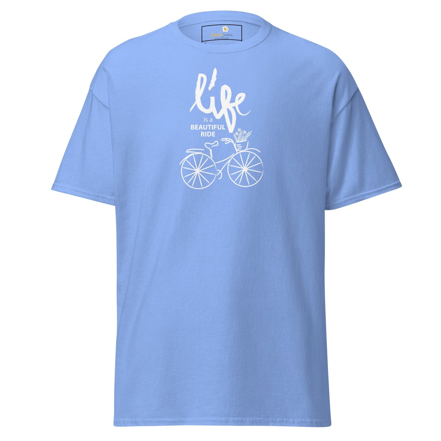 Unisex classic tee - SPORT POSITIVE LIFE BEAUTIFUL - REGULAR - Carolina Blue / S