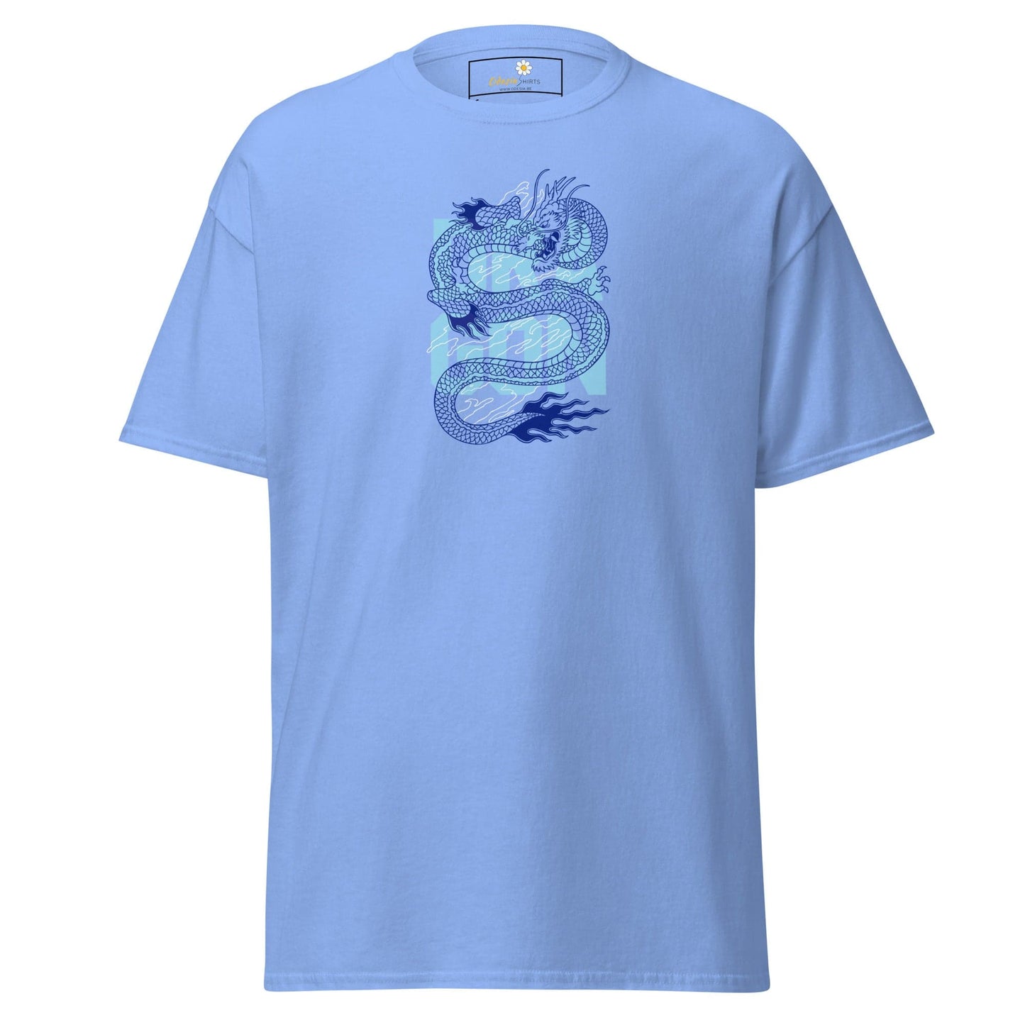 Unisex classic t-shirt - MYSTIC BLUE DRAGON - REGULAR - Carolina Blue / S