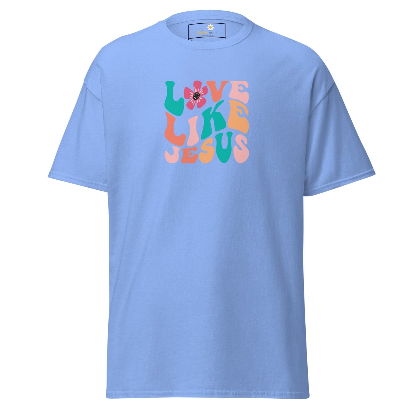 Unisex classic tee - SPIRITUAL LOVE LIKE JESUS - REGULAR - Carolina Blue / S
