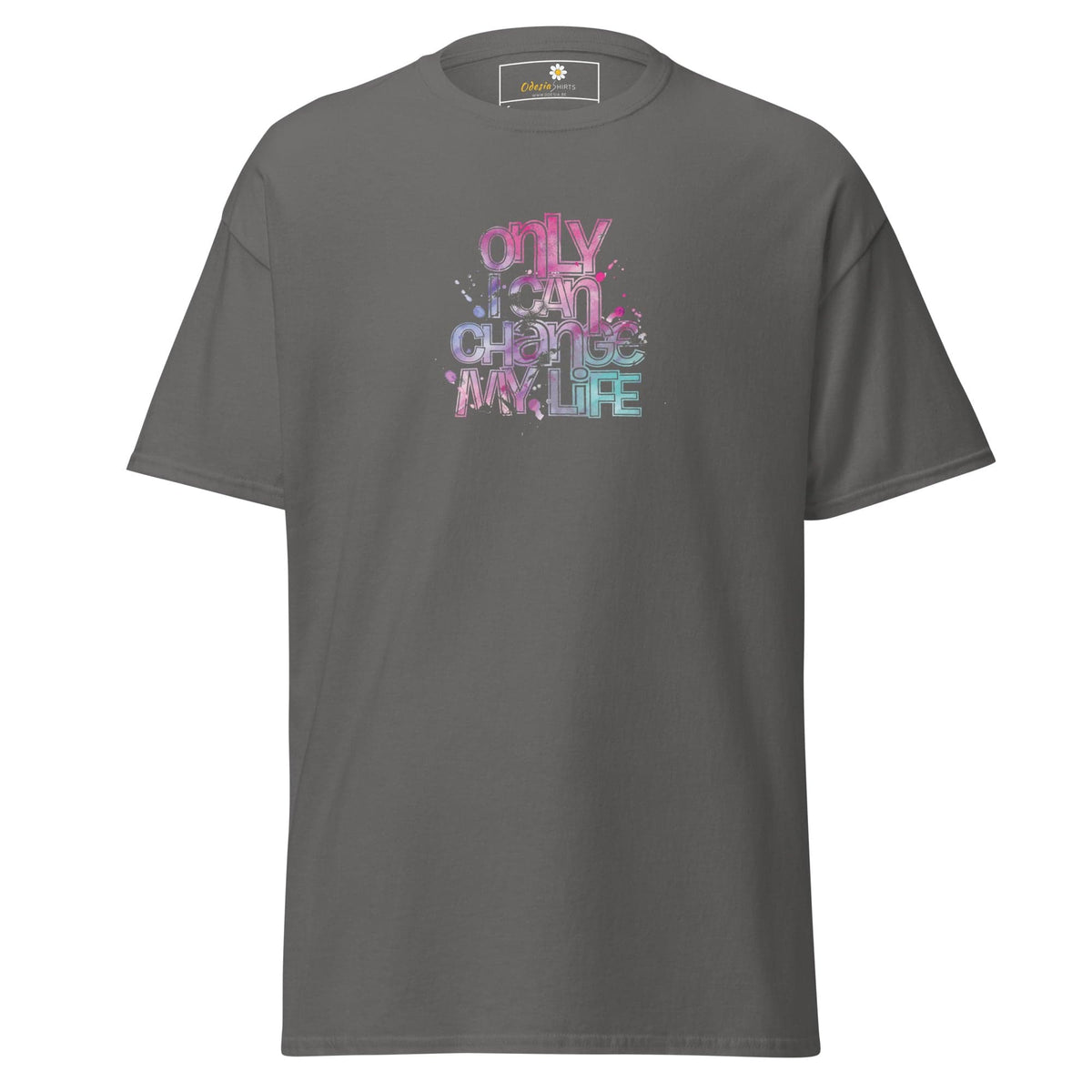 Unisex classic tee - TEXT ONLY I CAN CHANGE - REGULAR - Charcoal / S