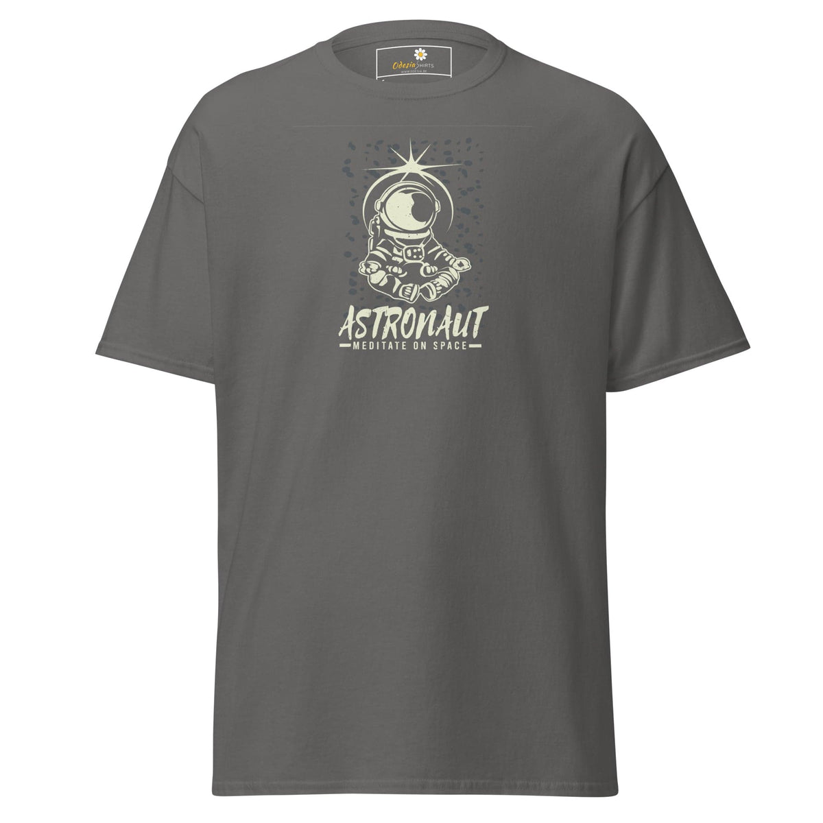 Unisex classic t-shirt - ASTRONAUT MEDITATION SPACE - REGULAR - Charcoal / S