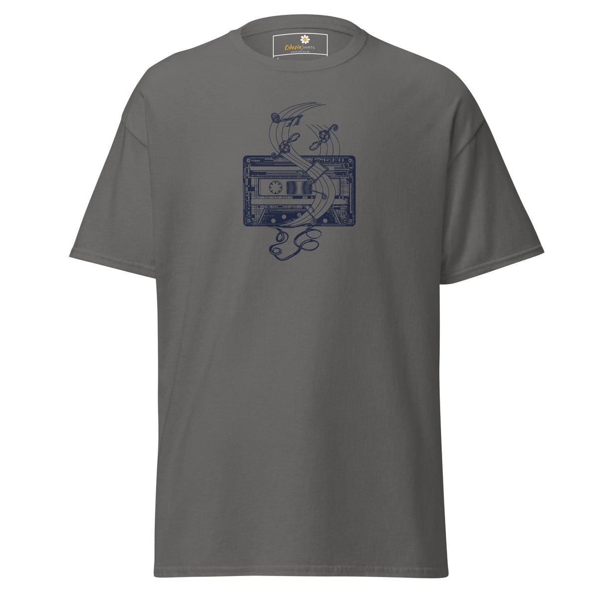 Unisex classic t-shirt - MUSIC TAPE - REGULAR - Charcoal / S