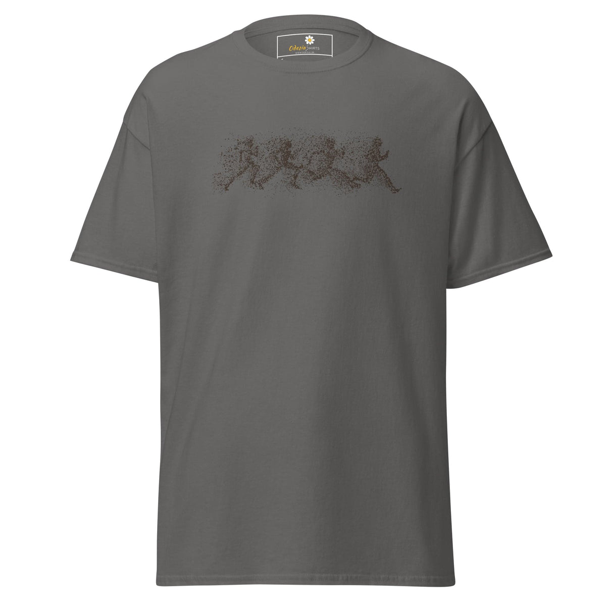 Unisex classic t-shirt - FANTASY DOTS MEN RUNNING - REGULAR - Charcoal / S