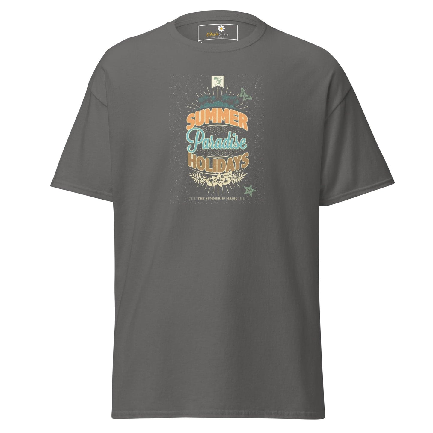 Unisex classic tee - SUMMER PARADISE - REGULAR - Charcoal / S