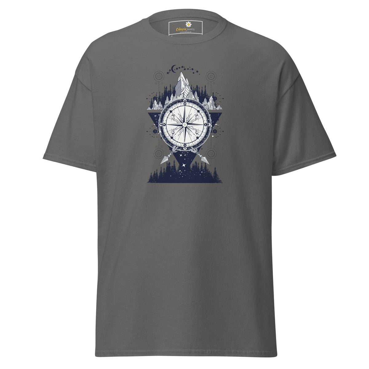 Unisex classic t-shirt - MYSTIC DIRECTIONS - REGULAR - Charcoal / S
