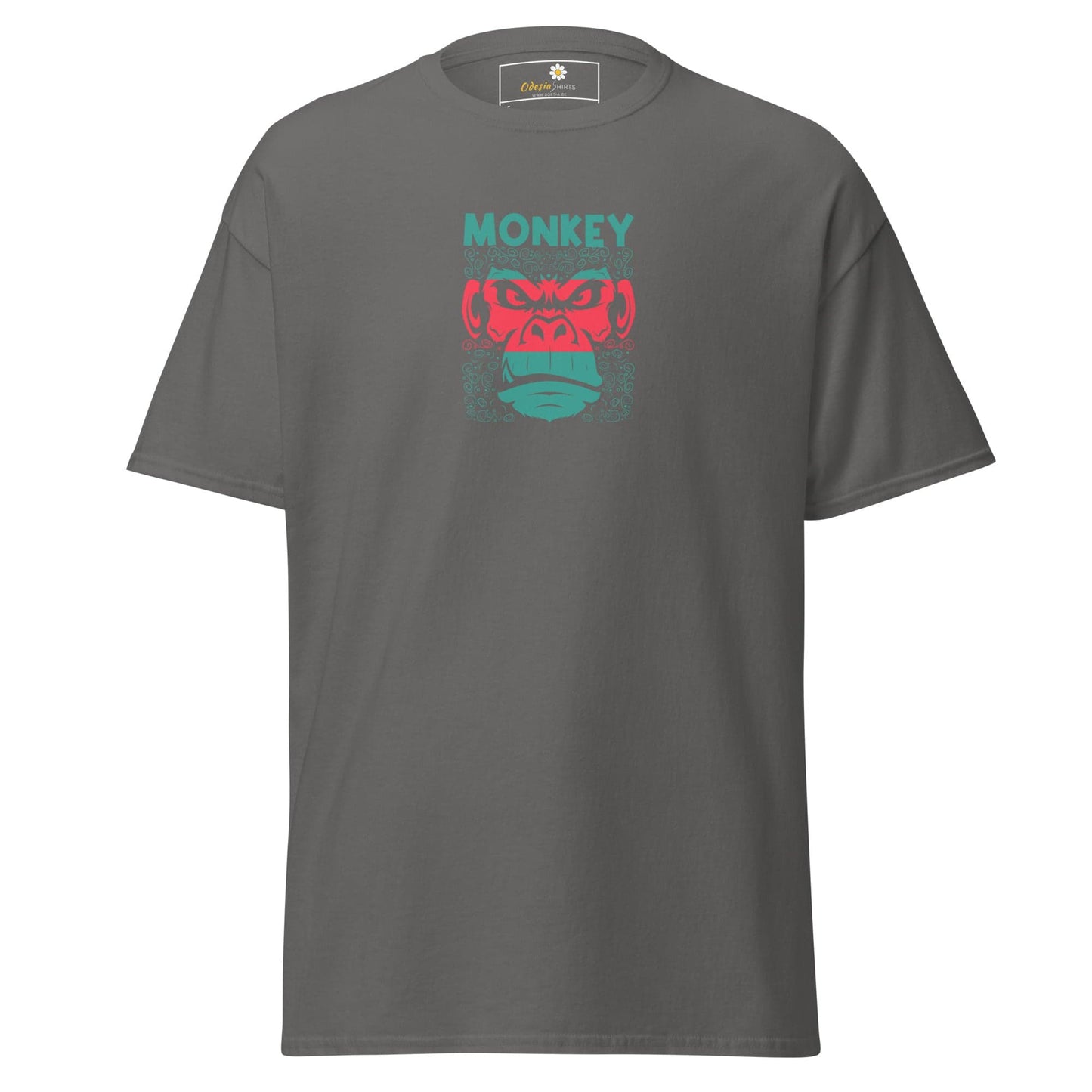 Unisex classic tee - WILD LIFE MONKEY - REGULAR - Charcoal / S
