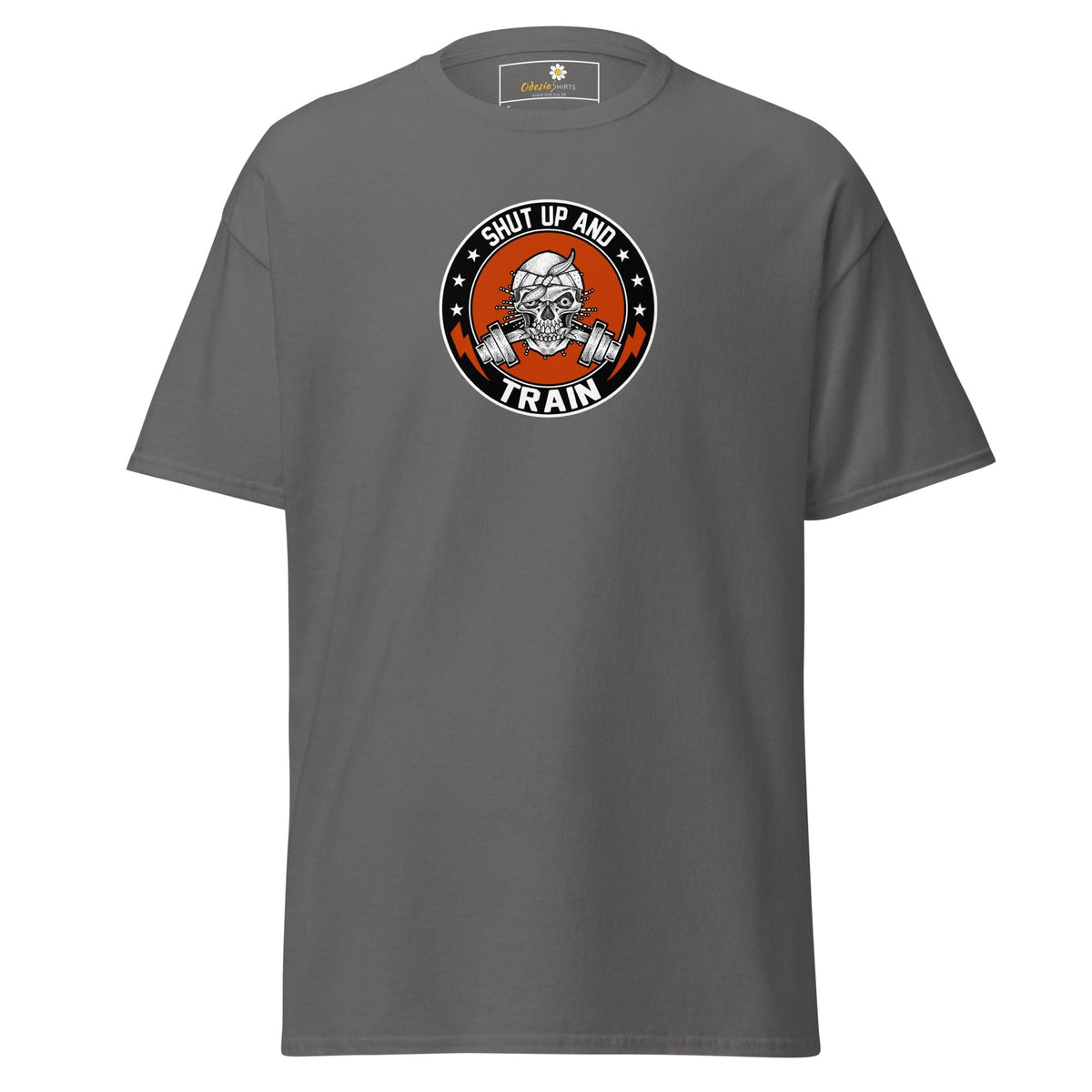 Unisex classic tee - SPORT SHUT UP AND TRAIN - REGULAR - Charcoal / S