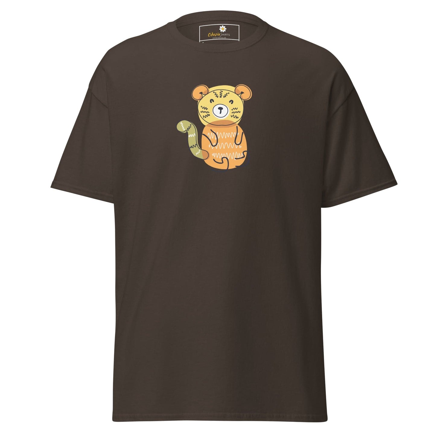 Unisex classic tee - ANIMALS FRIENDLY BEAR - REGULAR - Dark Chocolate / S