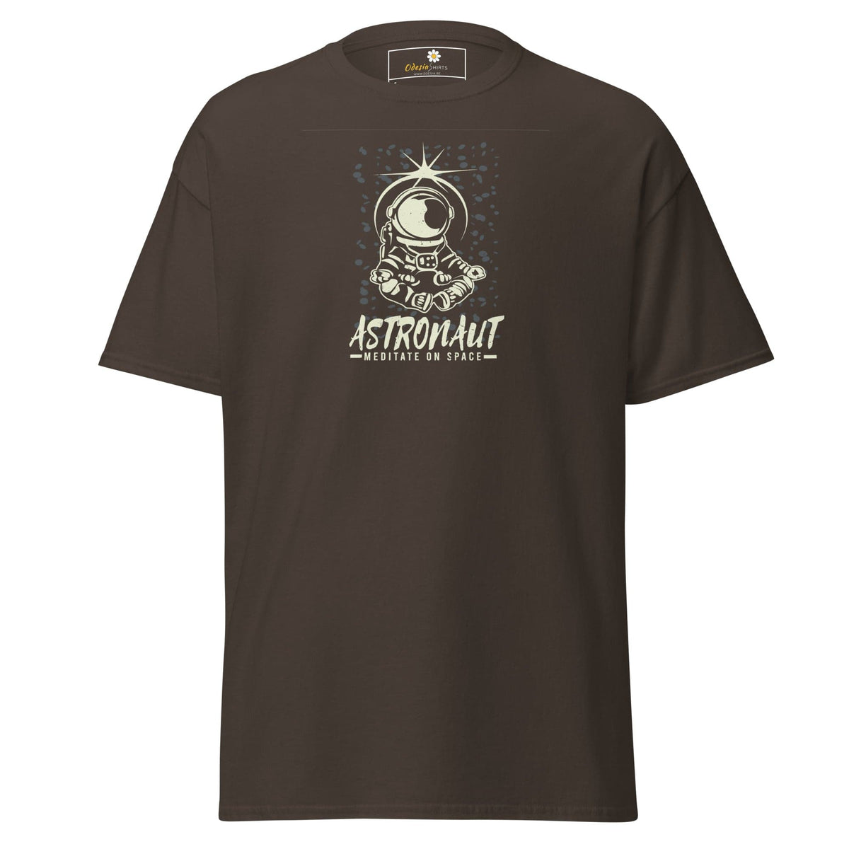 Unisex classic t-shirt - ASTRONAUT MEDITATION SPACE - REGULAR - Dark Chocolate / S