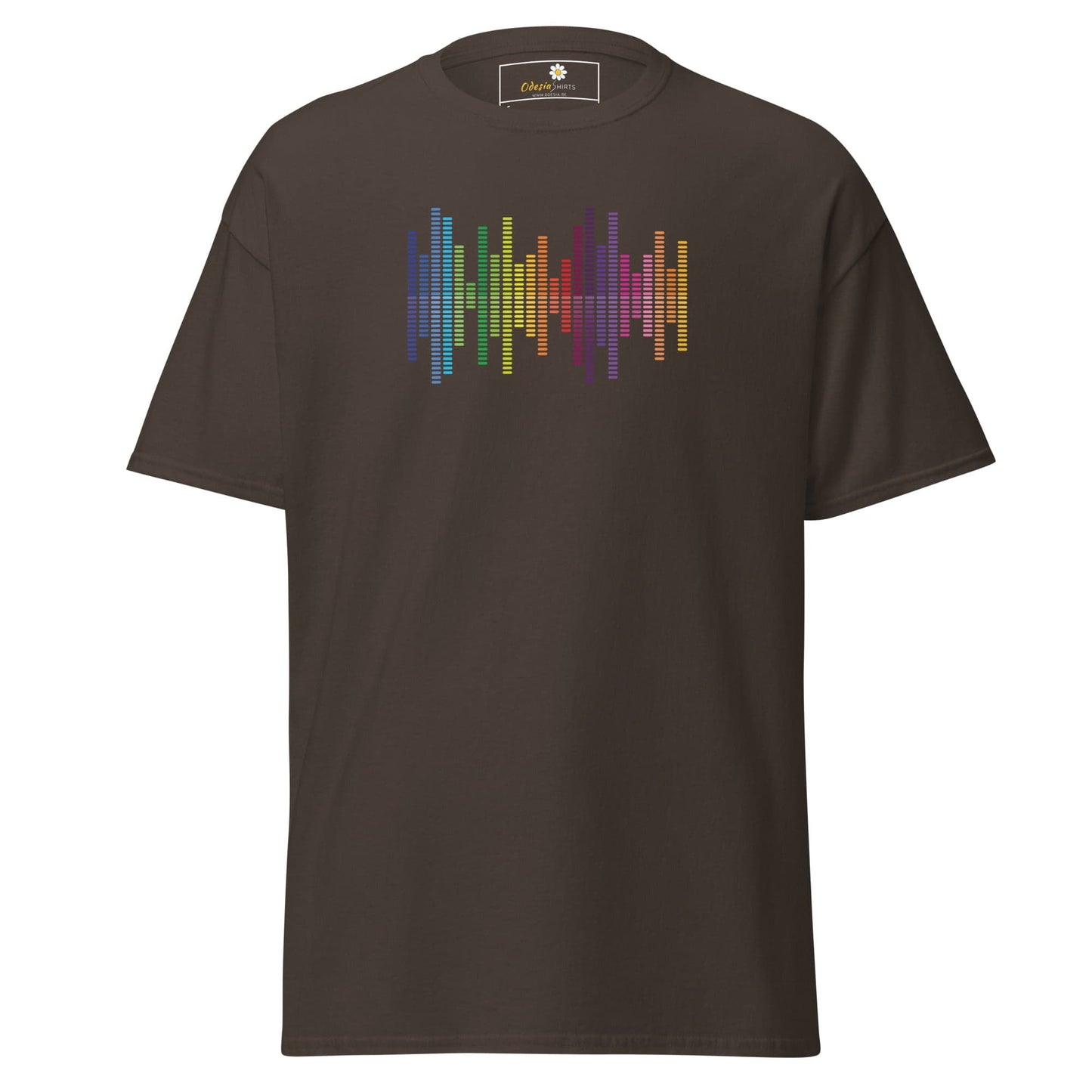 Unisex classic tee - MUSIC AUDIO SPECTRUM - REGULAR - Dark Chocolate / S