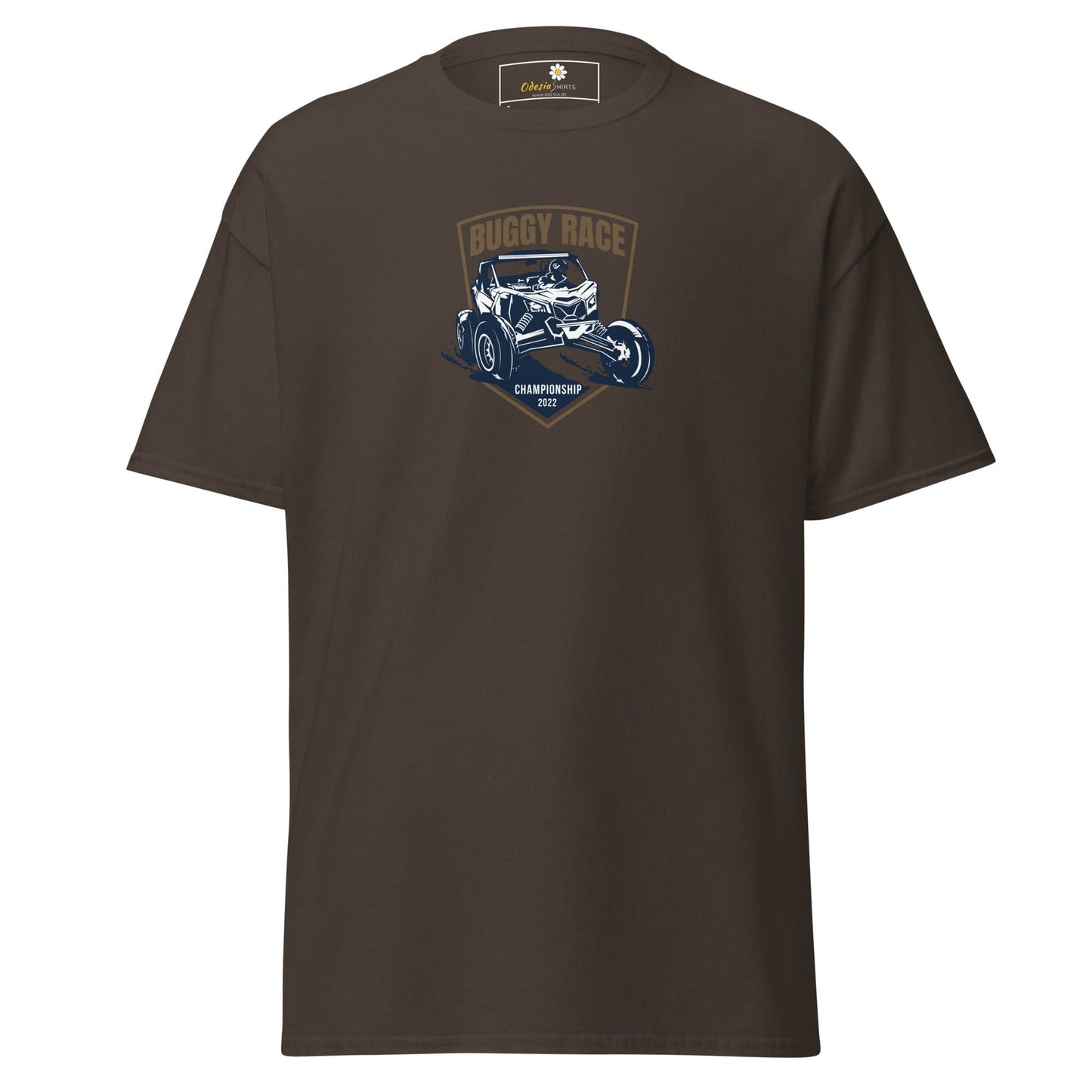 Unisex classic t-shirt - MOTOR BUGGY RACE - REGULAR - Dark Chocolate / S